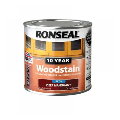 Ronseal 38649 10 Year Woodstain Deep Mahogany 250Ml