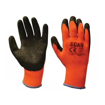 Scan Thermal Latex Coated Gloves - Xl(Size 10)