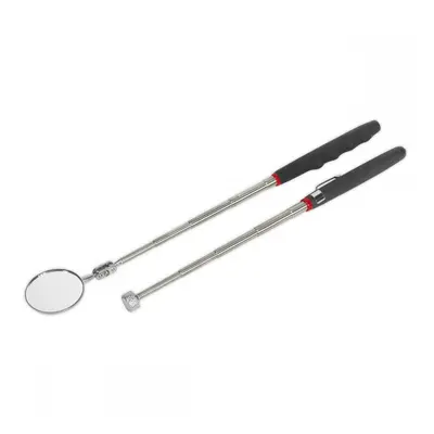 Sealey S0940 Telescopic Magnetic Pick-Up Tool & Inspection Mirror Set 2Pc