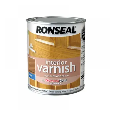 Ronseal 36823 Interior Varnish Quick Dry Satin French Oak 250Ml