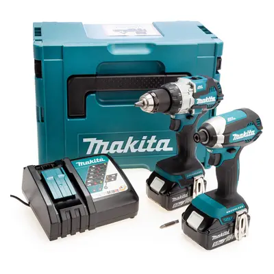 Makita Dlx2507Tj 18V Lxt Dhp489 Combi Drill & Dtd153 Impact Driver Twin Pack (2 X 5.0Ah Batterie