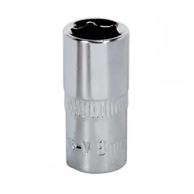 Sealey SP1408 Walldrive® Socket 8Mm 1/4inSq Drive Fully Polished