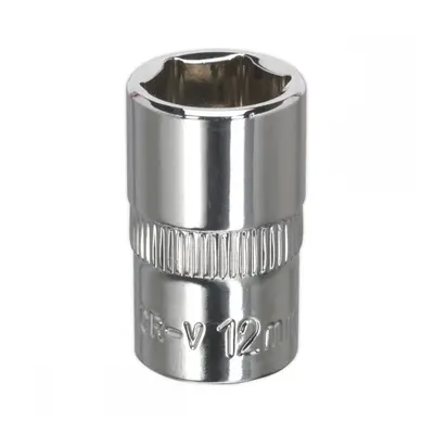 Sealey SP3812 Walldrive® Socket 12Mm 3/8inSq Drive Fully Polished