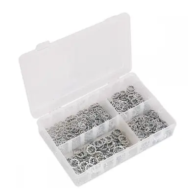 Sealey AB057LW Lock Washer Assortment 1000Pc Serrated Internal M5-M10 Metric