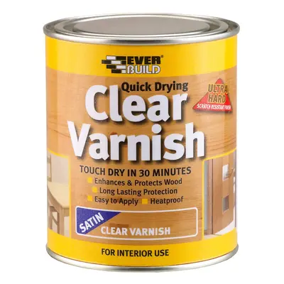 Everbuild Clear Varnish Satin 2.5Ltr