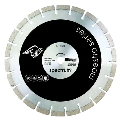 Ox Tools TEC10-300/20 Spectrum 10Mm General Purpose Diamond Blade - 300/20Mm EA