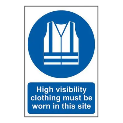 Scan 4007 High Visibility Jackets Must Be Worn In This Site - Pvc Sign 200 X 300Mm