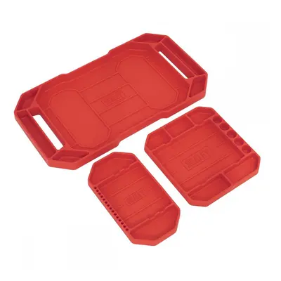 Sealey APNST4 Flexible Tool Trays Non-Slip - Pack Of 3