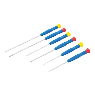 Silverline SD62 Extra-Long Precision Screwdriver Set 6Pce 6Pce Each 1