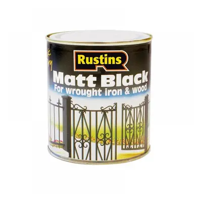 Rustins BLAM2500 Matt Black Paint Quick Drying 2.5 Litre