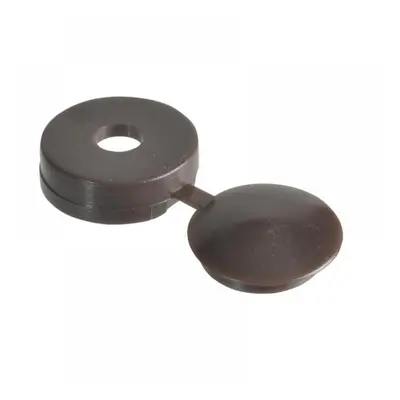 Forgefix 100HCC1 Hinged Cover Cap Dark Brown No. 6-8 Bag 100