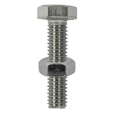 Timco S625SSP Set Screws & Hex Nuts - Stainless Steel M6 X 25 TIMpac 6