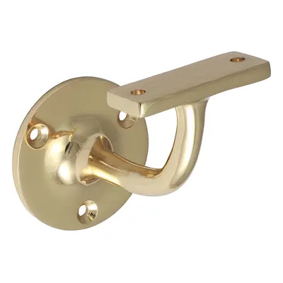 Timco 712964 Handrail Bracket - Polished Brass 64Mm Bag 1