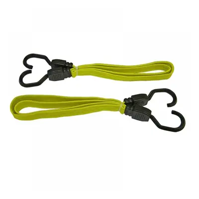 Faithfull Flat Bungee Cord 90Cm (36In) Yellow 2 Piece