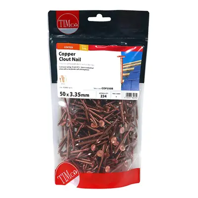 Timco COP350B Clout Nails - Copper 50 X 3.35