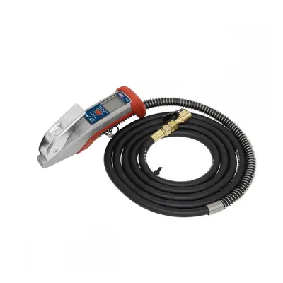 Sealey SA375 Digital Tyre Inflator 2.7M Hose With Clip-On Connector