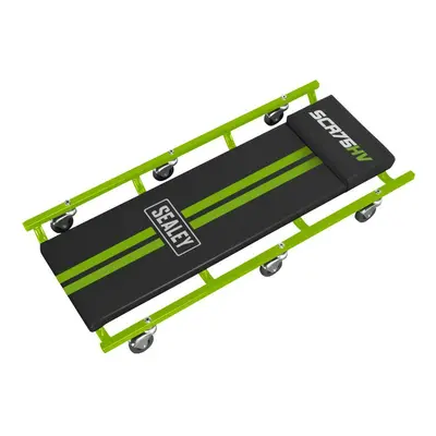 Sealey SCR75HV 36in Deluxe American-Style Creeper With Steel Frame & 6 Wheels - Hi-Vis Green