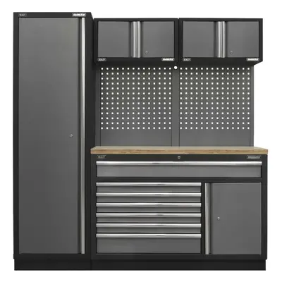 Sealey APMSSTACK10W Superline Pro® 1.96M Storage System - Pressed Wood Worktop