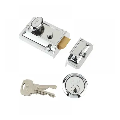 Yale Locks 630077105162 P77 Traditional Nightlatch 60Mm Backset Chrome Finish Visi