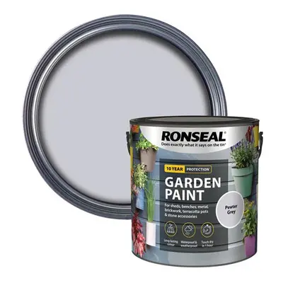 Ronseal 39444 Garden Paint Pewter Grey 2.5 Litre