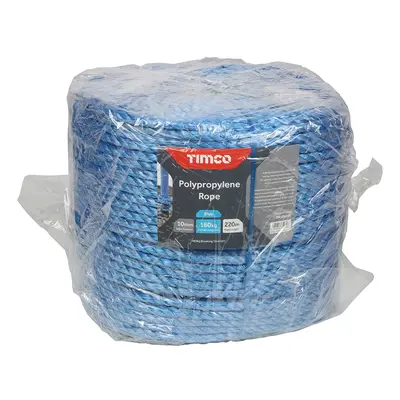 Timco BR10220C Polypropylene Rope - Blue - Long Coil 10Mm X 220M Unit 1