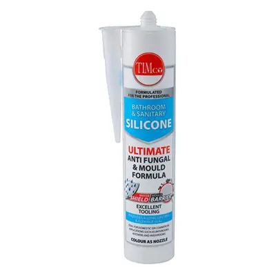 Timco 732653 Bathroom & Sanitary Silicone - Clear 300Ml Cartridge 1