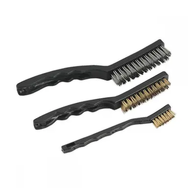 Sealey AK9801 Wire Brush Set Auto Engineerfts 3Pc