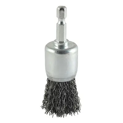 Timco 25SEC Drill End Brush - Crimped Steel Wire 25Mm Blister Pack 1