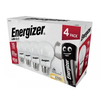 Energizer® S14057 Led Es (E27) Opal Gls Non-Dimmable Bulb Warm White 806 Lm 8.2W (Pack 4)