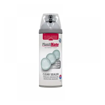 Plastikote 024000 Twist & Spray Gloss Clear 400Ml