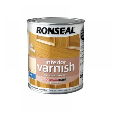 Ronseal 36872 Interior Varnish Quick Dry Satin Clear 2.5 Litre