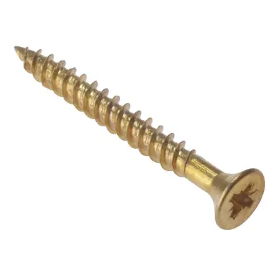 Fandf CSK18EB General-Purpose Screw - Electro Brassed 1in X 8 (Box Of 200)