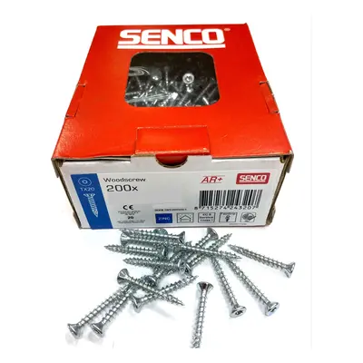 Senco 31018040025 General Purpose Woodscrew Csh Galv 4 0X25 T20 Full Thread BOX 200