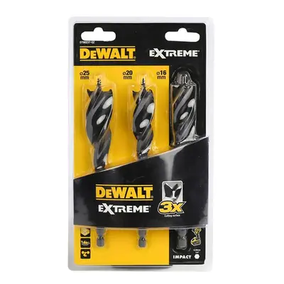 Dewalt DT90237-QZ Extreme® Tri Flute Bit 3 Piece Set 152Mm