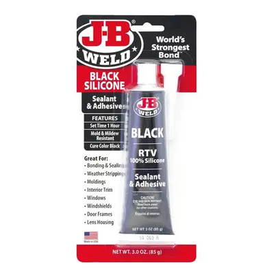 J-B Weld Silicone Sealant & Adhesive Black 85G 31319UK