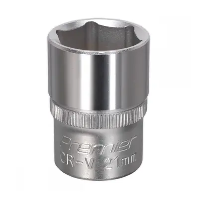 Sealey S1221 Walldrive® Socket 21Mm 1/2inSq Drive