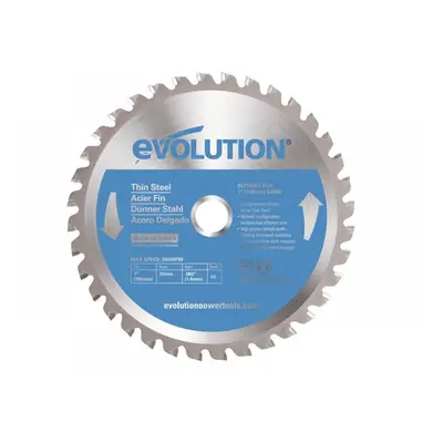 Evolution EVOBLADETS Thin Steel Cutting Circular Saw Blade 180 X 20Mm X 68T