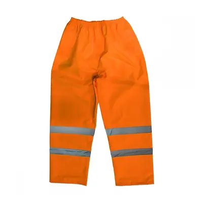 Sealey 807XXLO Hi-Vis Orange Waterproof Trousers - Xx-Large