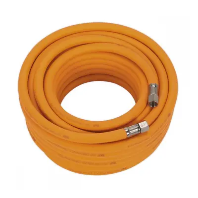 Sealey AHHC15 Air Hose 15M X Ø8Mm Hybrid High-Visibility With 1/4inBsp Unions