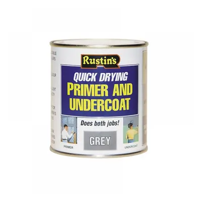 Rustins GYPU2500 Quick Dry Primer & Undercoat Grey 2.5 Litre