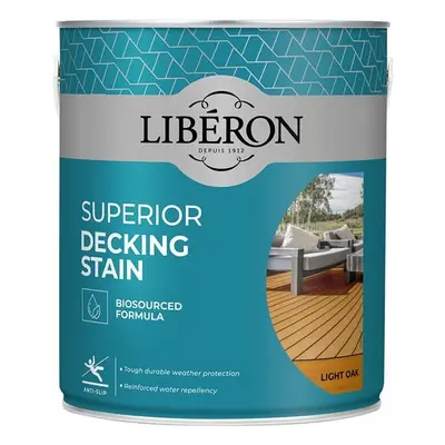 Liberon 126117 Superior Decking Stain Light Oak 2.5 Litre