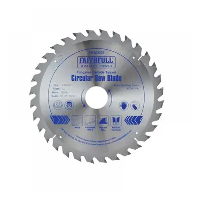 Faithfull FAIZ21032 Tct Circular Saw Blade 210 X 35Mm X 32T Pos