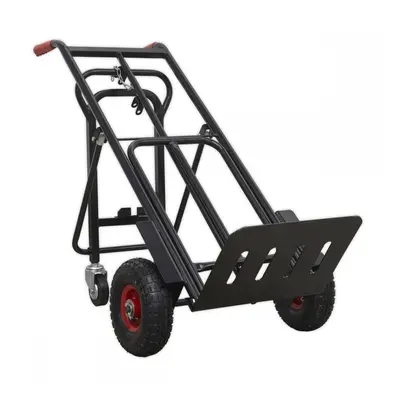 Sealey CST989HD Heavy-Duty 3-In-1 Sack Truck With Pu Tyres 300Kg Capacity