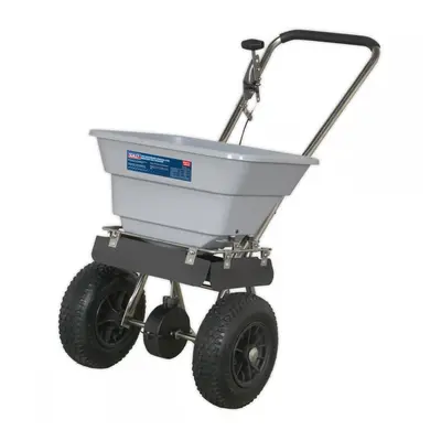 Sealey SSB37W Stainless Steel Broadcast Salt Spreader 37Kg Walk Behind