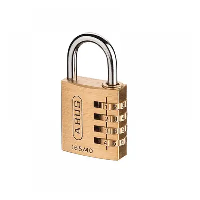 Abus Mechanical 32163 165/40 40Mm Solid Brass Body Combination Padlock (4-Digit) Carded