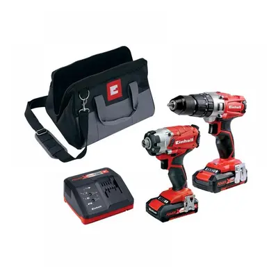 Einhell 4257214 Power X-Change Combi & Impact Driver Twin Pack 18V 2 X 2.0Ah Li-Ion