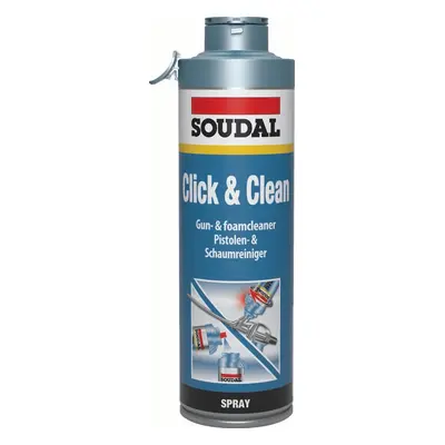 Soudal Gun & Foam Cleaner - Click & Fix Clear 500Ml canister 1