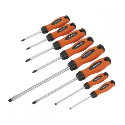 Sealey HV003 Screwdriver Set 8Pc Hi-Vis Orange