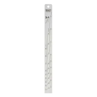 Sealey PA07 Aluminium Paint Measuring Stick 1:1/3:1