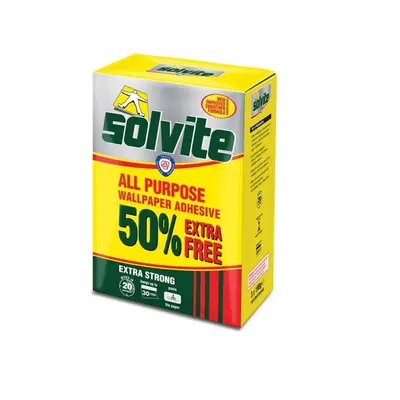 Solvite 1882382 All Purpose Extra Strong Wallpaper Paste - 20 Roll Box With 50% Free